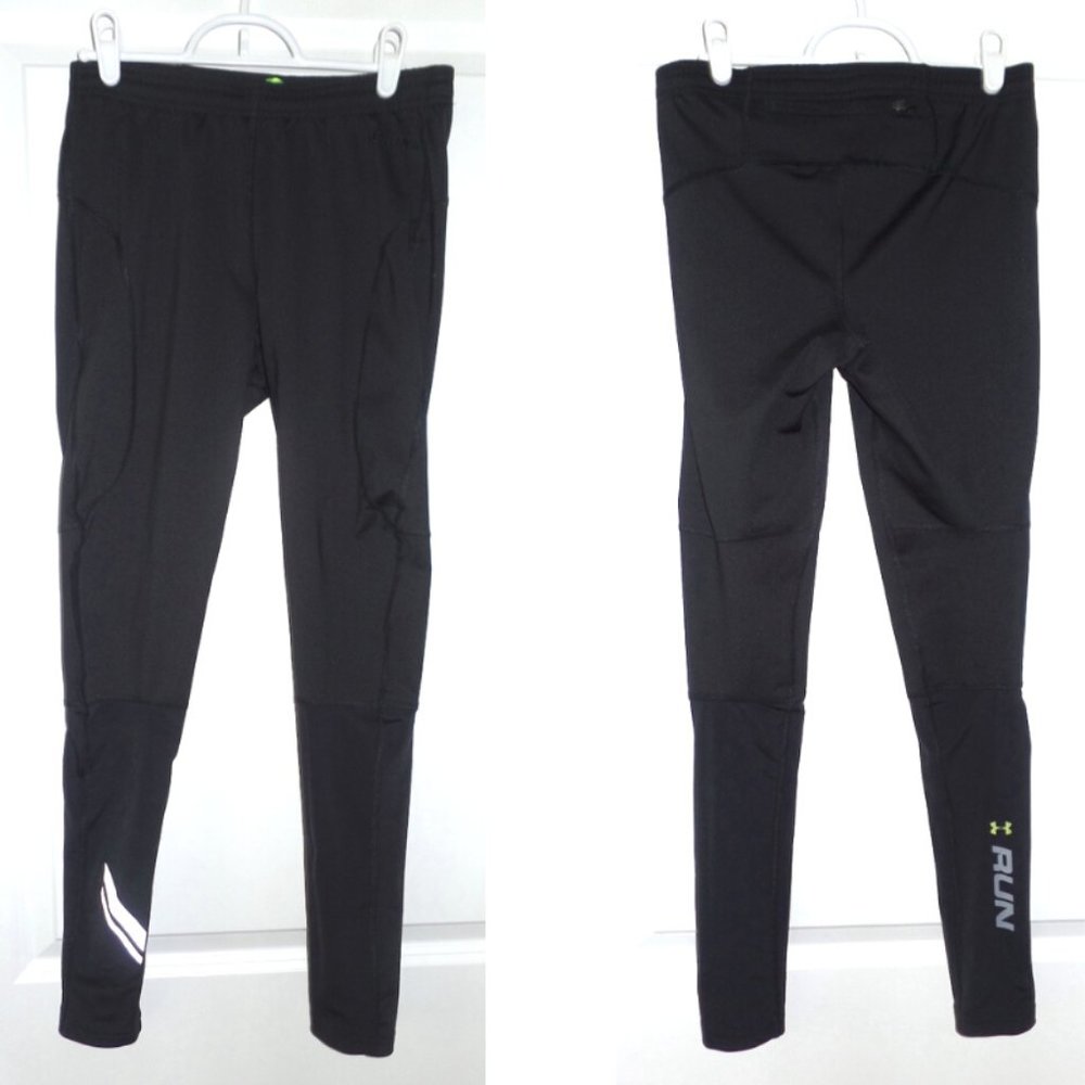 UNDER ARMOUR Cold Gear Compression UA Run Storm Running Tights, sz S